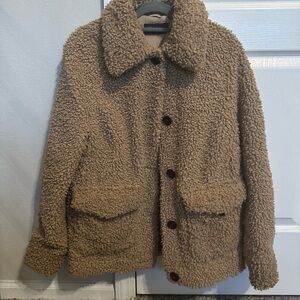 Cozy Tan Sherpa Jacket